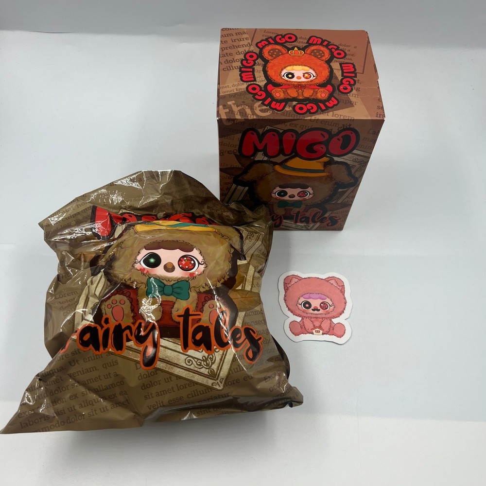 MIGO Fairy Tales Little Pig's House Plush Pendant Blind Box Happy Ghost QZ228